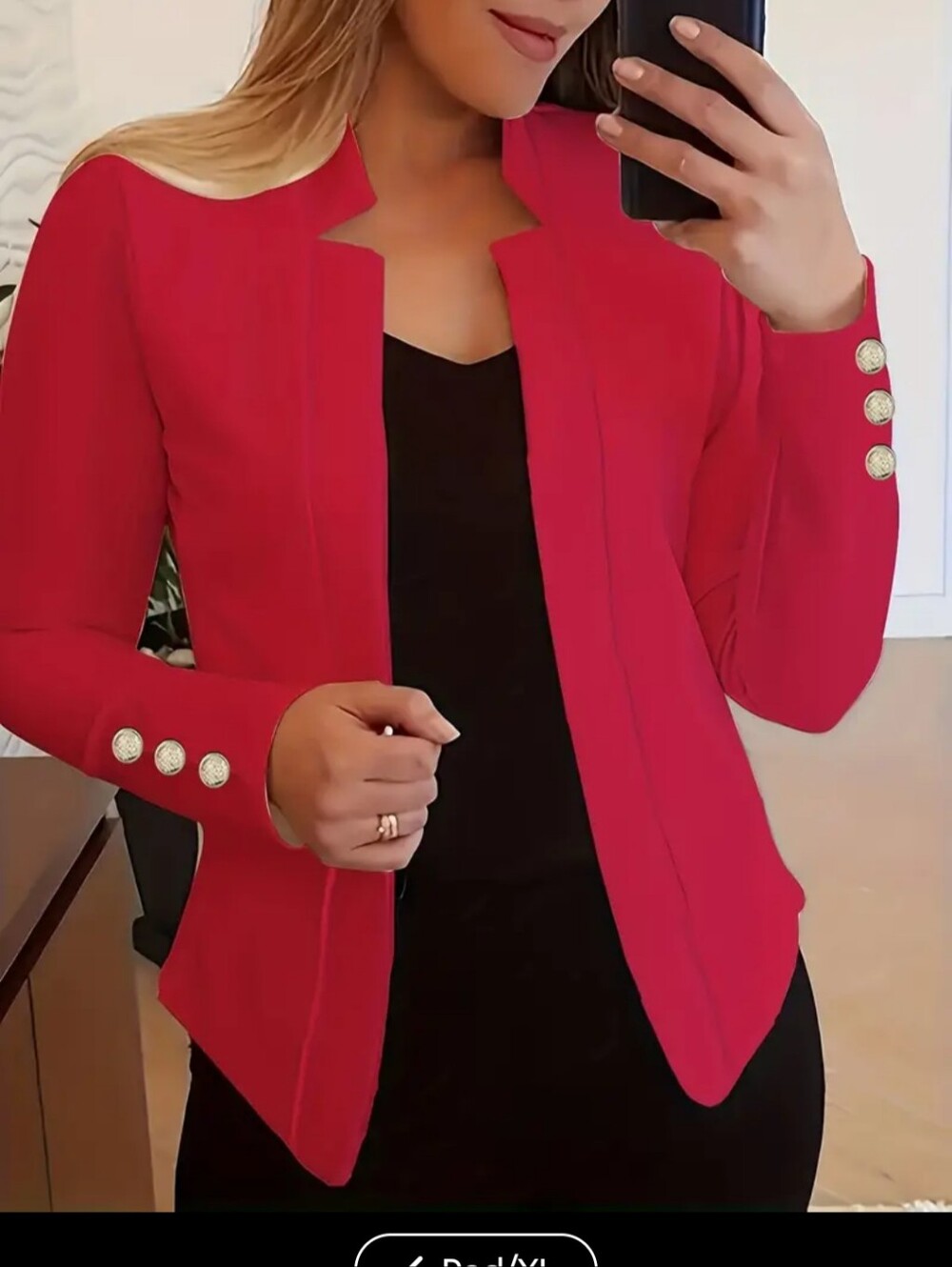 Woman's Bright Red Blazer / Jacket